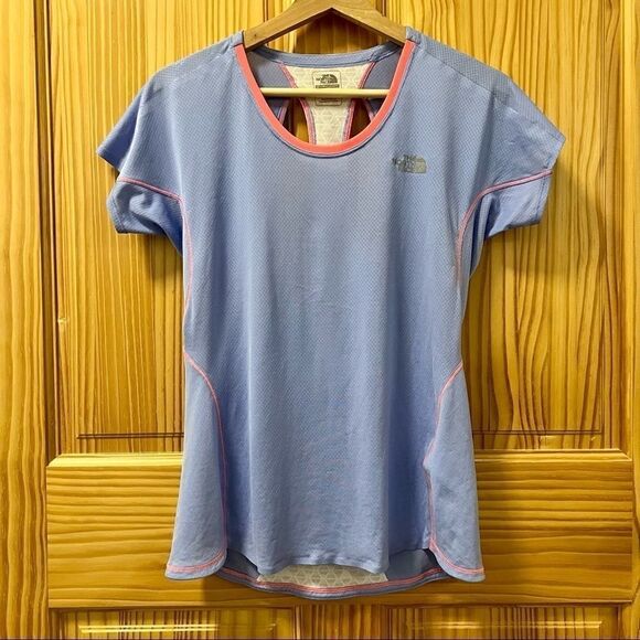 North Face Flight Series purple white flashdry workout shirt running top M - Picture 1 of 9